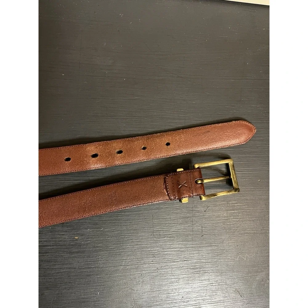 Polo Ralph Lauren Belt Mens 42 105cm Brown Genuine Italian  Seattle‎ Leather